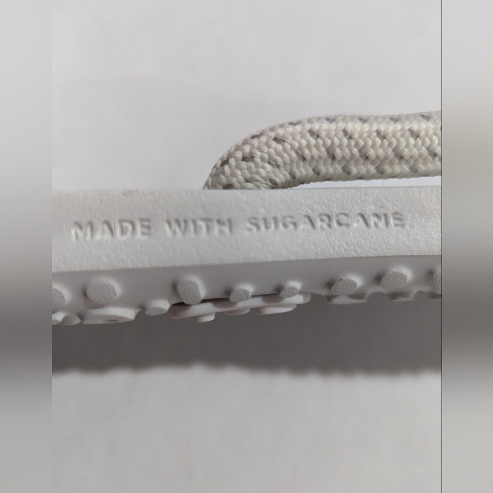 ALLBIRDS Sandals White Blizzard Sugar Zeffers Flip Flops Women's Size US 9.5 EUC - Picture 11 of 13
